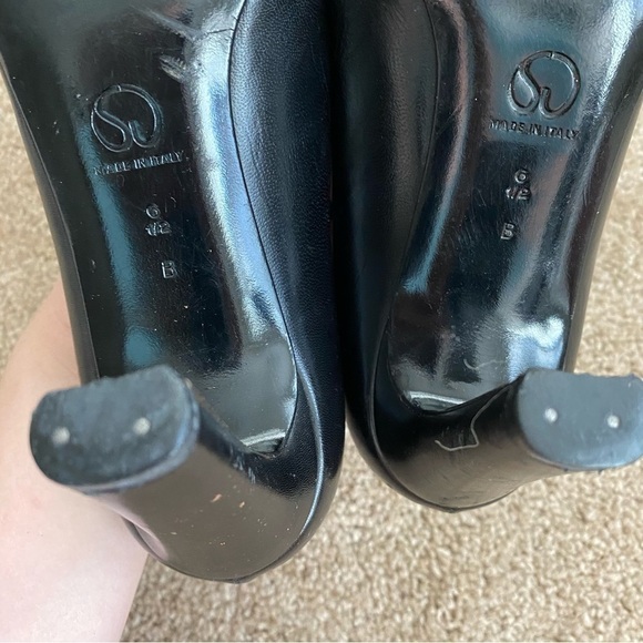 St. John | Women's Black Leather Pumps Size 6.5 - Picture 7 of 10